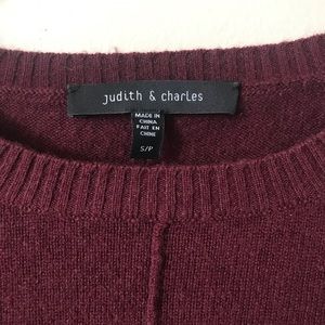 Size small red Judith and Charles sweater